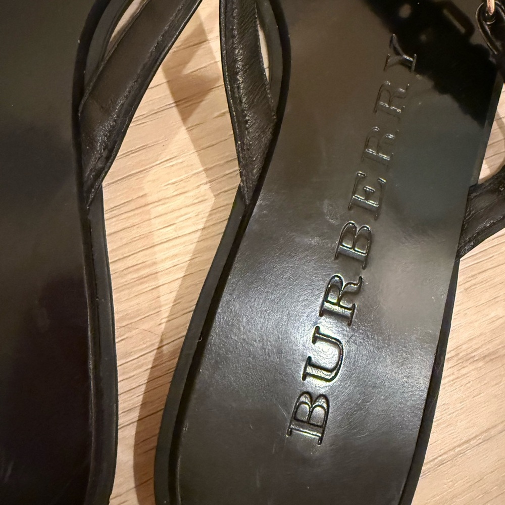 Burberry Black and Plaid Women's Sandals - Picture 4 of 8